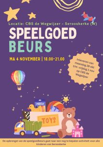 Flyer speelgoedbeurs Serooskerke